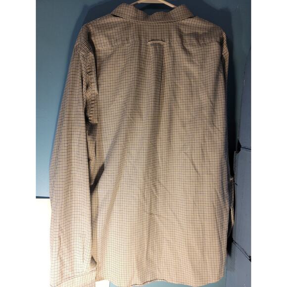 Clay Brooke Mens White/Blue Button Down Collared Dress Shirt Size 17 - 36/37 - Picture 6 of 8